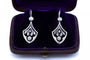Boucles d'oreilles Boucles d'oreilles Art Nouveau en or blanc avec diamants, Hongrie, années 1930/1940 58 Facettes 9850