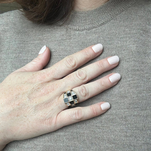 Bague Bague quadrillage Van Cleef and Arpels 58 Facettes REF2238-38