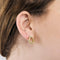 Boucles d'oreilles Boucles d'oreilles or jaune et diamants 58 Facettes FON1942