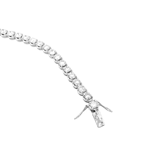 Bracelet Bracelet ligne, or blanc et diamants. 58 Facettes 34925