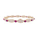 Bracelet Bracelet vintage Van Cleef & Arpels, diamants, rubis, or jaune. 58 Facettes 33758