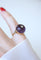 Bague 49.5 Bague en or jaune Art Déco Cabochon d'Améthyste et Diamant 58 Facettes