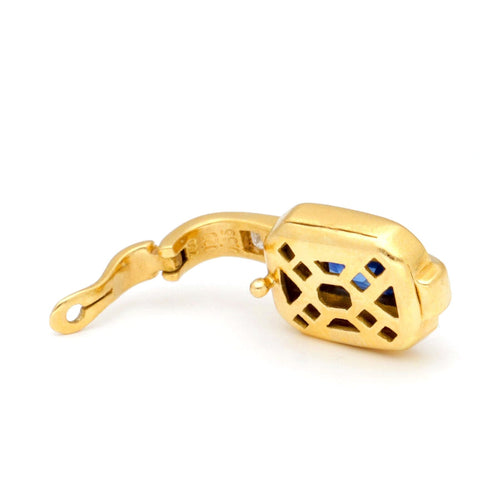 Pendentif Pendentif en or jaune avec diamant et saphir 58 Facettes C4F28464A03C45D9A1A32AF713E1F1B6