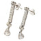Boucles d'oreilles Boucles d'oreilles pendantes en or blanc avec diamants taille brillant 58 Facettes G3774