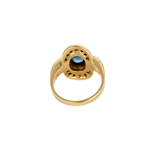 Bague 52 BAGUE OR SAPHIR ET DIAMANTS. 58 Facettes BO/240028/