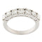 Bague 55 Bague en or blanc avec 7 diamants taille brillant, 1,42 ct 58 Facettes G3828