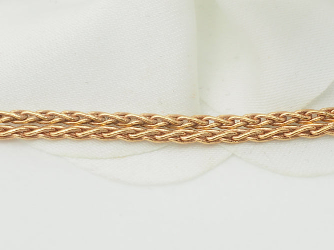 Collier Collier pendentif fleur en or rose, pierres fines et diamants 58 Facettes 33361