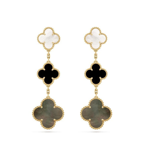 Boucles d'oreilles Van Cleef & Arpels- Boucles d'Oreilles Magic Alhambra 3 Motifs 58 Facettes 2.19391