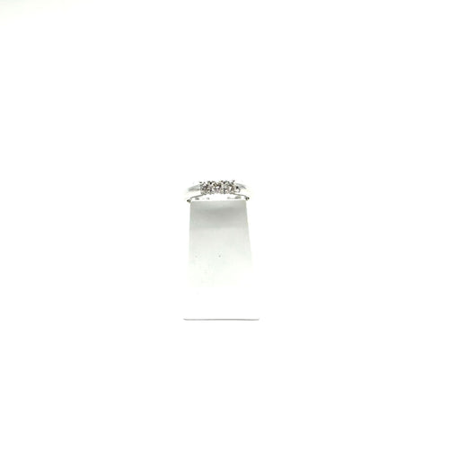Bague 51 Bague trilogie or blanc et diamants 58 Facettes Z15B51778