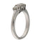 Bague 53.5 Bague trilogie en or blanc avec diamants de 0,63 ct 58 Facettes 3743