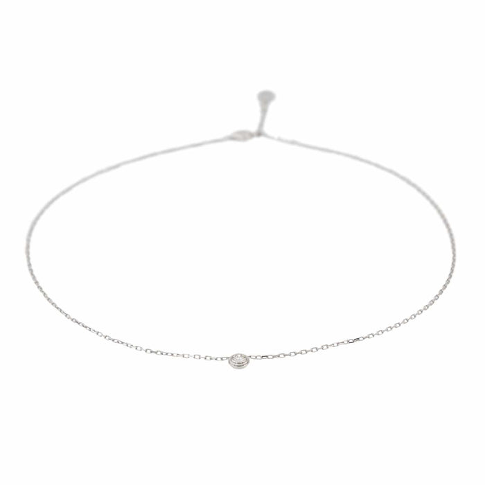 Collier Cartier Collier Solitaire Cartier d'amour Or blanc Diamant 58 Facettes 3601212RV