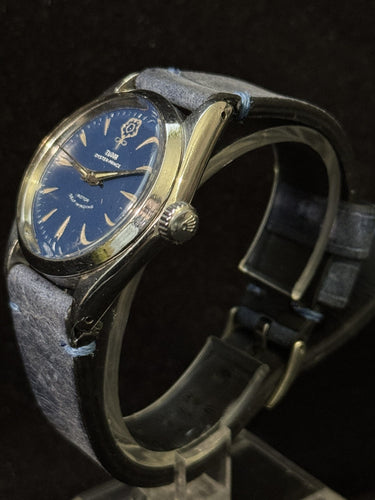 Montre TUDOR - Montre Oyster Prince Big Rose - Cadran bleu - Mécanique - Vintage 58 Facettes