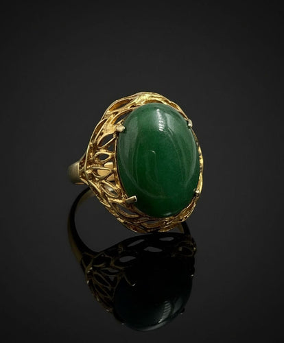 Bague Bague en jadéite 58 Facettes