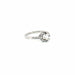 Bague 56 Solitaire Or Blanc Diamant 58 Facettes 101-GS260345