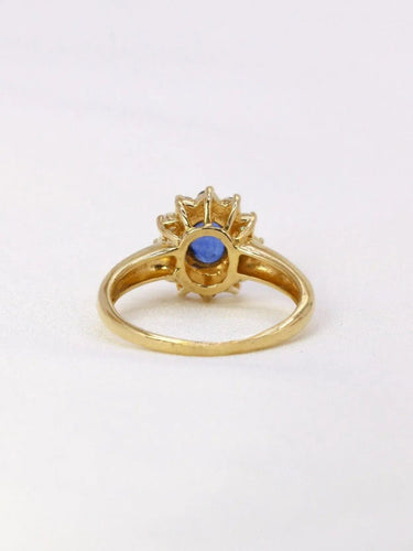 Bague 50 Bague marguerite saphir diamants 58 Facettes J400