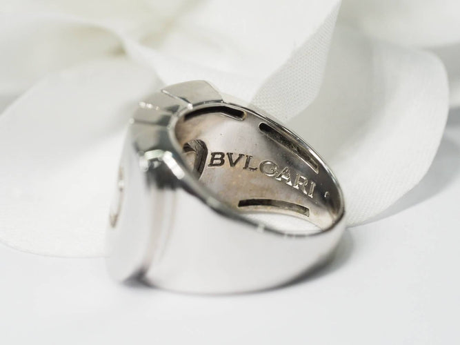 Bague Bvlgari Parentesi en or blanc 58 Facettes 27581