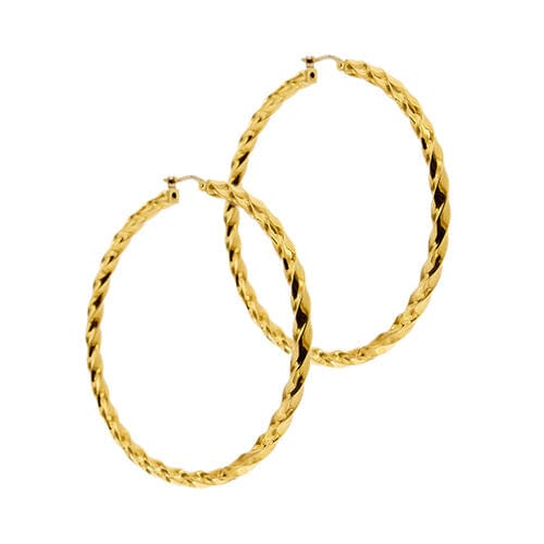 Boucles d'oreilles Grandes boucles d'oreilles créoles 58 Facettes 37640