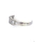 Bague 56 Bague demi-alliance en platine sertie de diamants baguette 58 Facettes