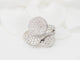 Bague 55 Bague en or blanc et diamants 58 Facettes 33085