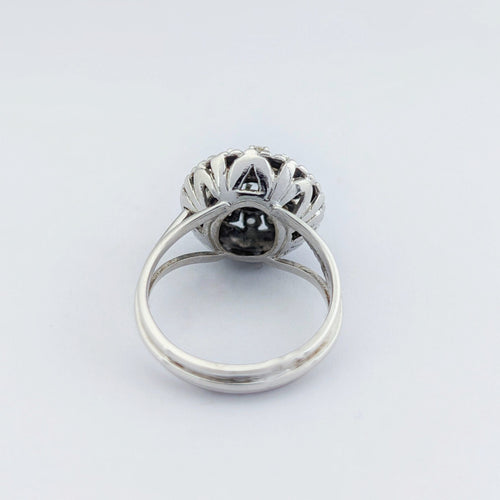 Bague 55 Bague en or blanc et diamants 58 Facettes 32932