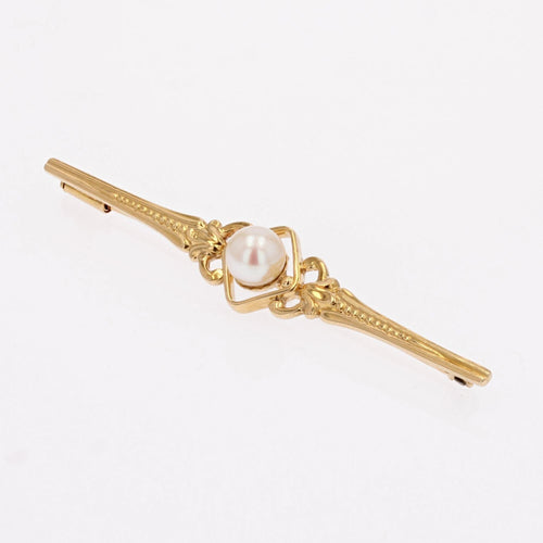 Broche Broche barrette or jaune perle de culture 58 Facettes CVBR70