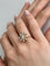 Bague 58 Bague Fleur diamants 58 Facettes 25381