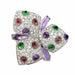 Bague 55 CARTIER - bague diamants et multi-gemmes Caresse d'Orchidées 58 Facettes