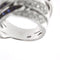 Bague 57 Bague bandeau diamants et saphirs 58 Facettes 24509
