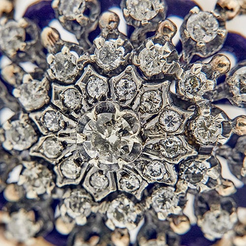 Bracelet Bracelet rigide émaillé en or rose avec diamants 58 Facettes 37288