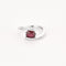 Bague 53 Bague en or blanc, rubis et diamants 58 Facettes GU267