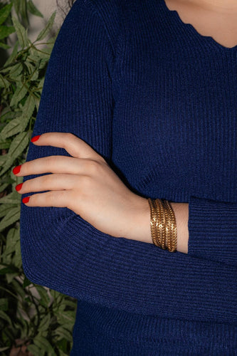 Bracelet Bracelet Maille anglaise Or jaune 58 Facettes 4667000CN