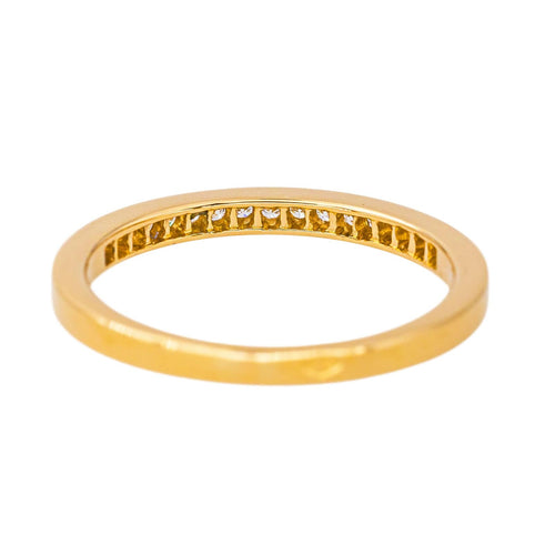 Bague 53.5 Bague Demi-alliance Or jaune Diamant 58 Facettes 4539264RV