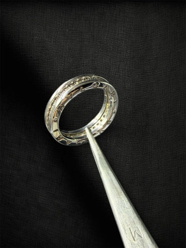 Bague BULGARI - B.zero1 – Bague en or blanc sertie de diamants pavés 58 Facettes