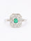 Bague 54 Bague Art Deco émeraude diamants taille ancienne 58 Facettes 1108.9