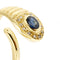 Bague Bague serpent avec saphir et diamants 58 Facettes 36945
