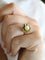 Bague 52 Bague fleur vintage perle or jaune 58 Facettes 1136.3
