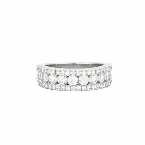 Bague 50 Bague or blanc et diamants 58 Facettes BO/240020