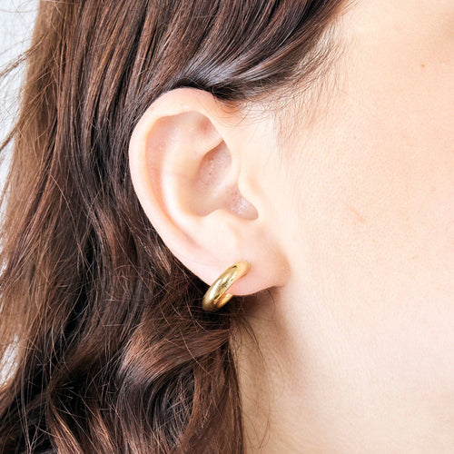 Boucles d'oreilles Anneaux d'oreilles or jaune 58 Facettes SOI3025-1