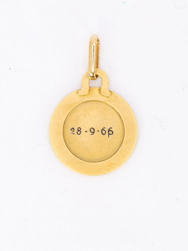 Pendentif PERROUD Pendentif vintage signe du zodiaque Balance or jaune 58 Facettes 1099.24