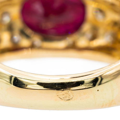 Bague 52 Bague Jonc Or jaune Rubis 58 Facettes 2917360CN