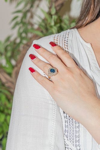 Bague 51 Bague Cocktail Or jaune Saphir 58 Facettes 2975749CN