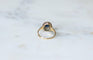 Bague 52.5 Bague Marguerite ancienne or jaune, saphir et diamants 58 Facettes