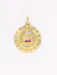 Pendentif Médaille amour Augis Jumbo Plus qu'hier moins que demain or jaune diamant rubis 58 Facettes J241