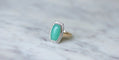 Bague 54 Bague Art Deco Chrysoprase Diamants 58 Facettes