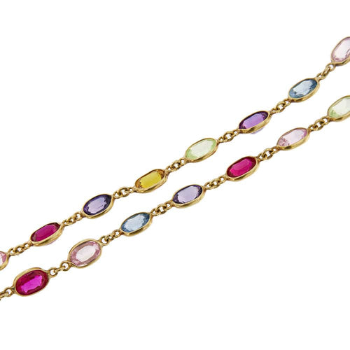 Collier Collier pierres de couleur 58 Facettes 28080