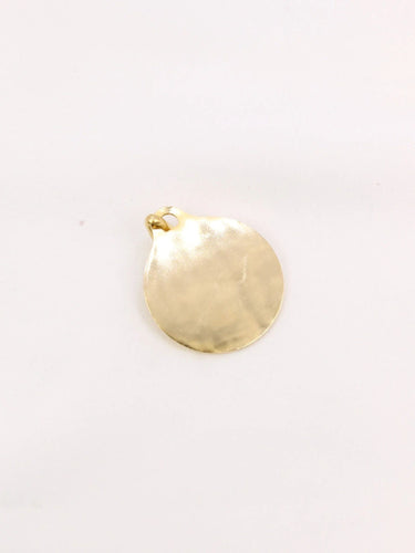 Pendentif Médaille amour Augis grand modèle Plus qu'hier moins que demain or jaune diamant rubis 58 Facettes J481