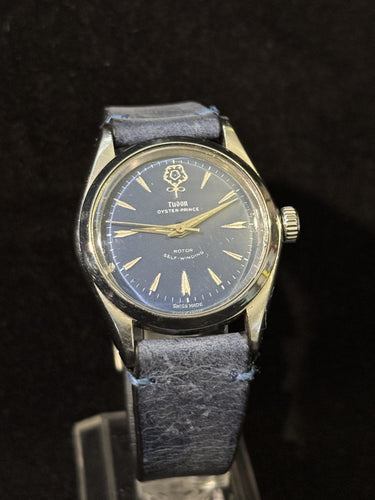 Montre TUDOR - Montre Oyster Prince Big Rose - Cadran bleu - Mécanique - Vintage 58 Facettes