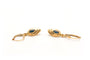 Boucles d'oreilles Boucles d'oreilles 1970 en or jaune serties de saphirs 58 Facettes B542