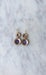 Boucles d'oreilles Boucles d'oreilles or rose et jaune, améthystes et perles 58 Facettes