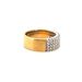 Bague 57 Alliance Demi-Tour Or Jaune Diamants 58 Facettes 81-GS33773-4